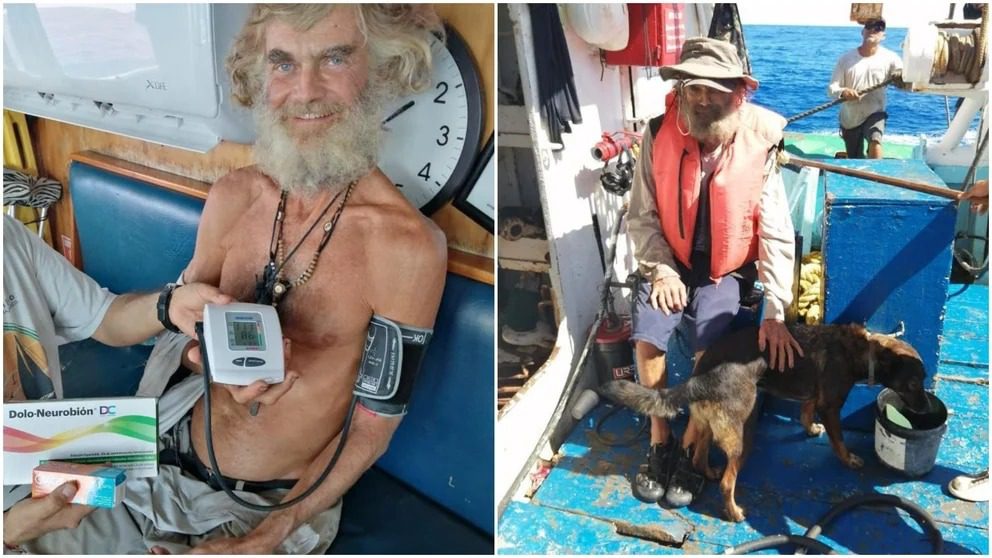 "¡Emotivo rescate en alta mar! Buque mexicano salva a náufrago y a su perrita tras dos meses sobreviviendo con pescado crudo. #RescateMilagroso"