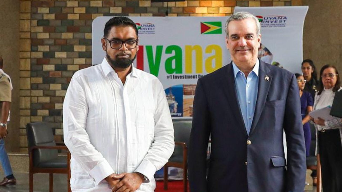 Presidente de Guyana, Mohamed Irfaan Ali, llego este martes al país en visita oficial