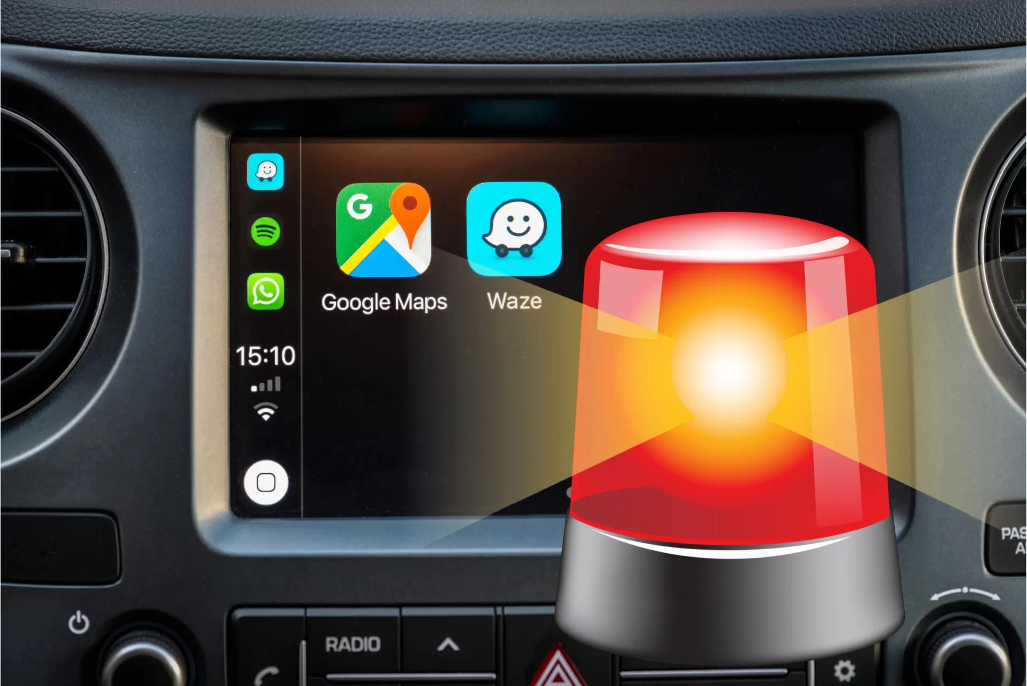 Truco de Android Auto para tener los avisos de radares y tráfico de Waze en Google Maps