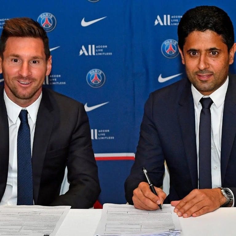 ¡Se le plantó! El presidente del PSG respondió a las críticas de Messi y fue lápidario