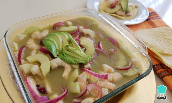 Receta de Aguachile verde de camarón