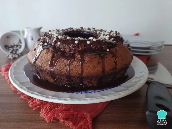 Bizcocho de chocolate en freidora de aire - Receta FÁCIL
