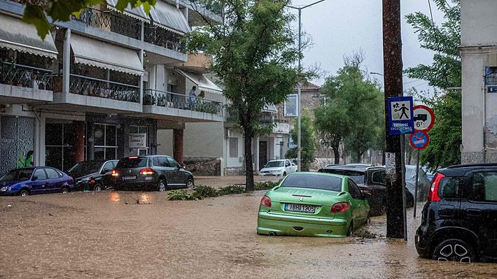 Las lluvias también azotan a Grecia: Tormenta "Daniel" deja un muerto y un desaparecido