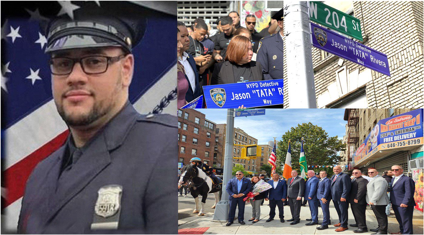 Comunidad y el NYPD se unen para inmortalizar policía dominicano asesinado en Harlem con renombre de esquina en el Alto Manhattan