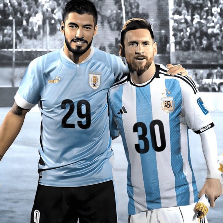 Luis Suárez ya mira como se aleja Lionel Messi, solamente espera mantenerse en el podio