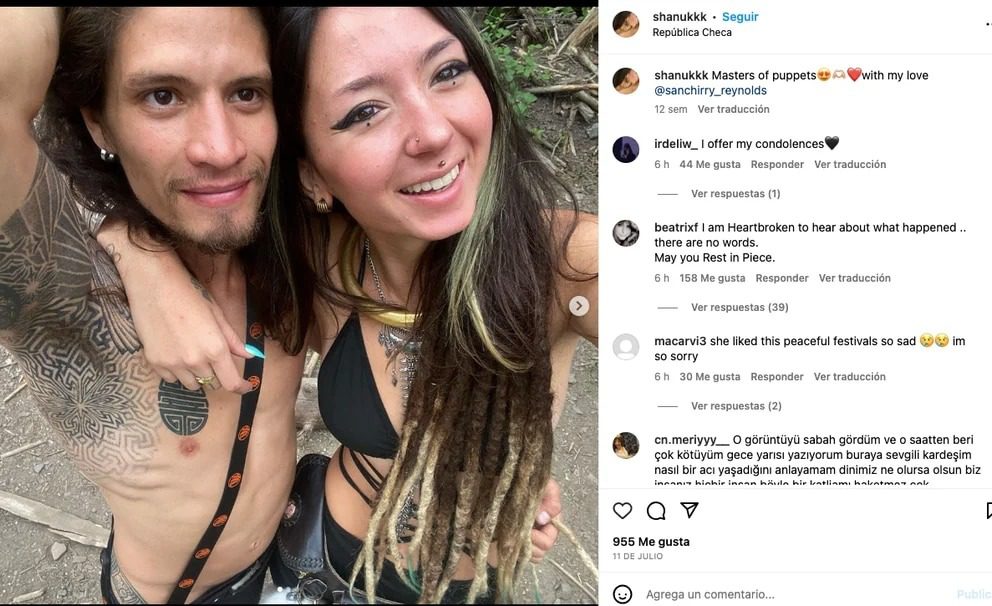Shani Louk: él es el novio mexicano de la mujer secuestrada por Hamas al que no encuentran sus familiares