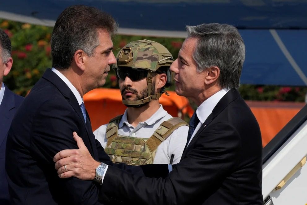 Antony Blinken llegó a Israel para apoyar a Netanyahu en su ofensiva contra los terroristas de Hamas