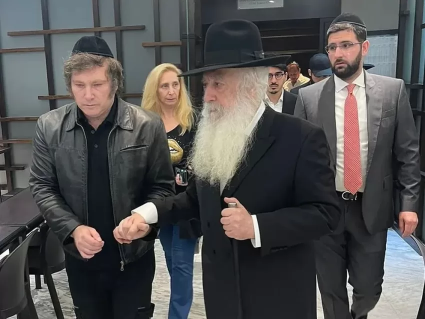 "Encuentro Espiritual: Javier Milei y el Rabino David Pinto, Unidos en la Misión de Ayudar a la Nación"