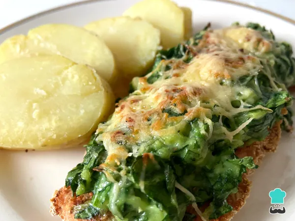 Receta de Milanesa a la florentina