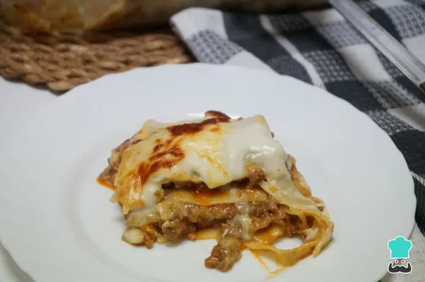 Receta de Lasaña de carne picada