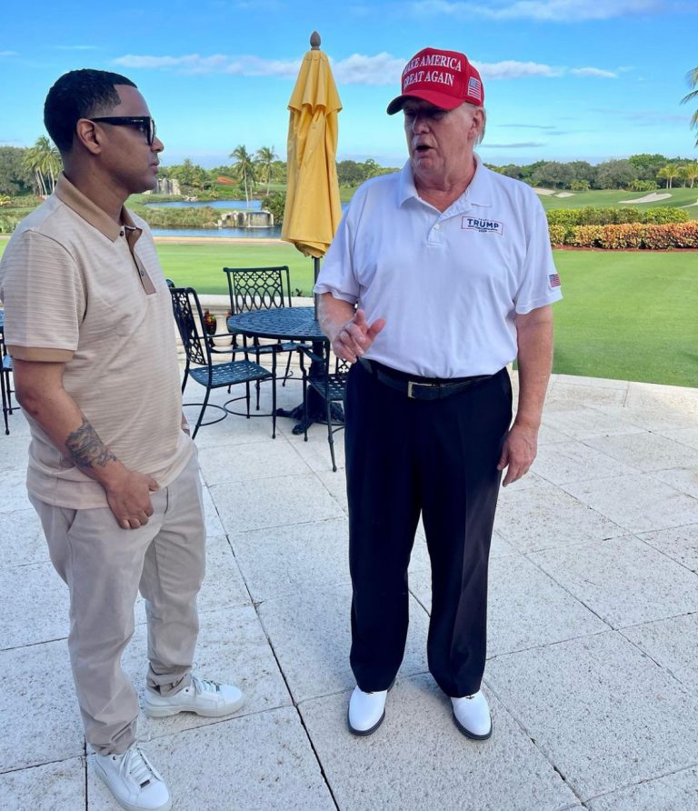 Santiago Matías se reúne con Donald Trump expresidente de EEUU