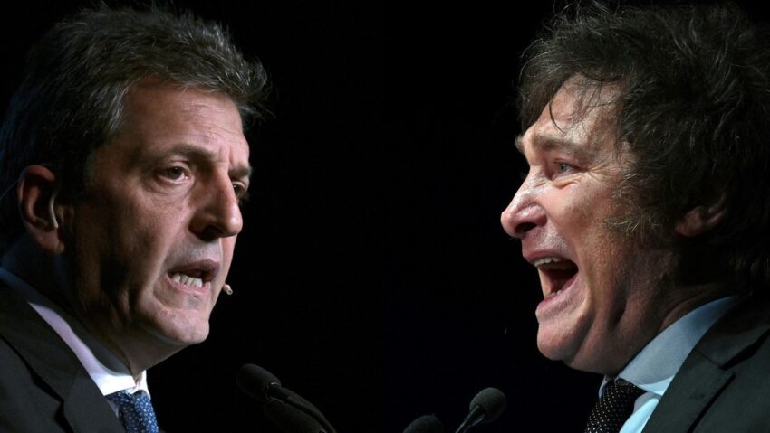 Massa y Milei se enfrentan en el último debate antes del balotaje por la Presidencia argentina