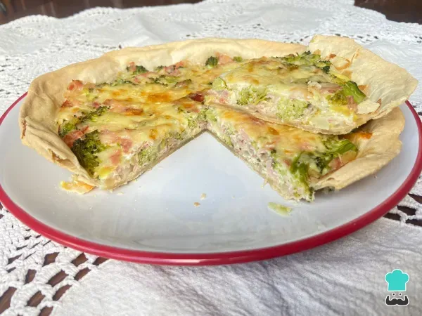 Receta de Tarta de brócoli y jamón