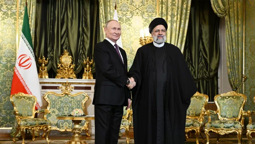 "Es importante intercambiar puntos de vista sobre Palestina": Putin durante su encuentro con Raisi
