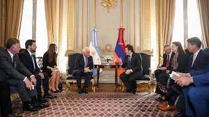Milei inició las reuniones bilaterales con dignatarios y autoridades que participarán de la asunción presidencial