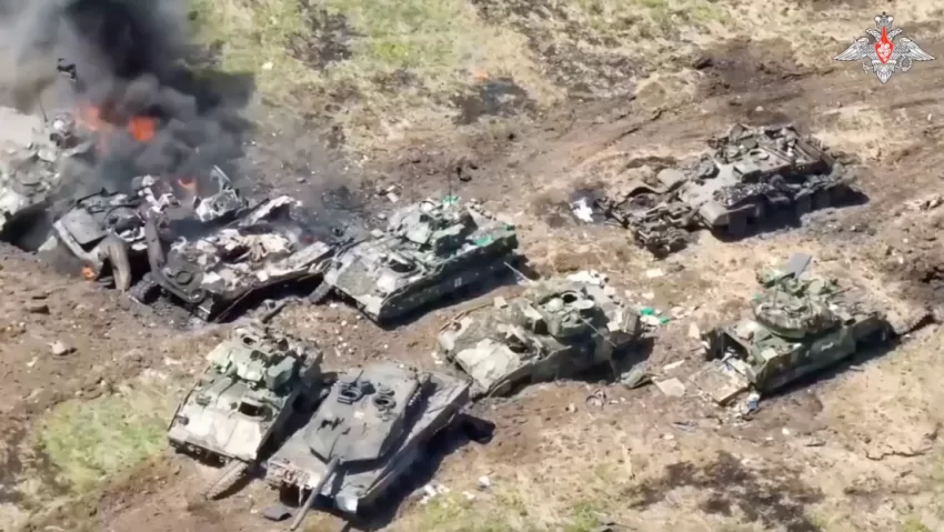 Militares rusos disiparon el mito de la "invulnerabilidad" de los vehículos de combate occidentales