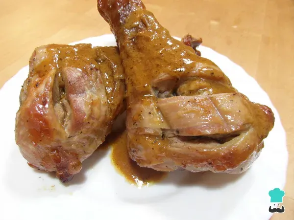 Receta de Muslo de pavo al horno jugoso