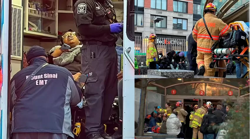 Confirman 24 heridos leves por choque de trenes en Manhattan que provocó descarrilamiento parcial en concurrida estación