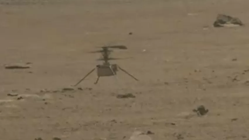El helicóptero Ingenuity falla durante su vuelo en Marte