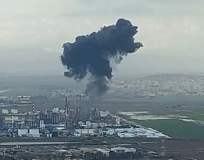 Explosión cerca de una refinería de petróleo en la ciudad israelí de