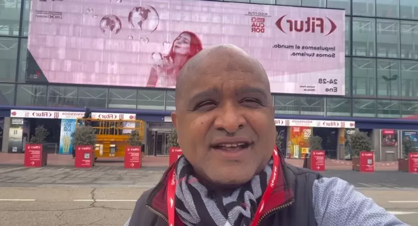 Influencer José Zabala llega a Madrid España para participar en FITUR 2024
