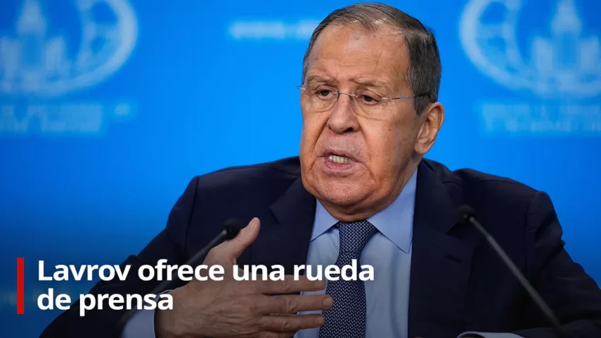 Lavrov ofrece una rueda de prensa tras participar en reuniones del Consejo de Seguridad de la ONU