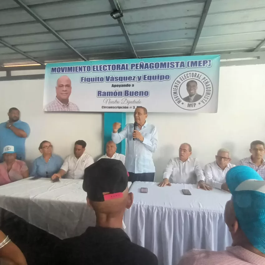  Movimiento Electoral Peñagomista (MEP) Brinda Apoyo Masivo a Candidatura de Ramón Bueno en el Distrito Nacional