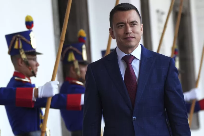 Noboa adelanta que extenderá por 30 días más el estado de excepción en Ecuador