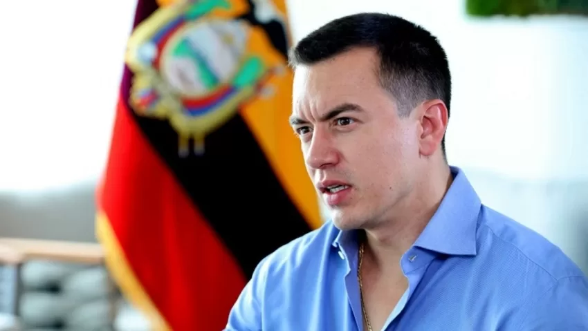 "Nosotros no queremos ser parte": Noboa sobre rechazo a entregar el armamento ruso a EE.UU.