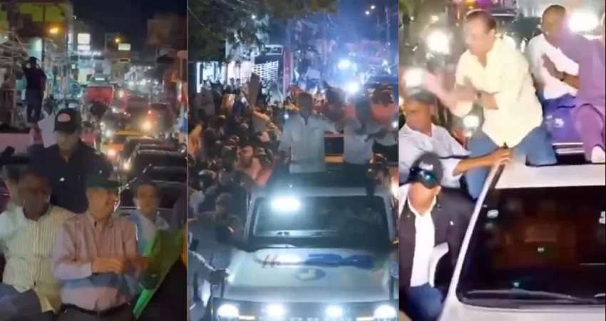 ¡Hasta la noche! Luis, Leonel y Abel muestran músculos en caravanas a pocos días de cerrar proselitismo