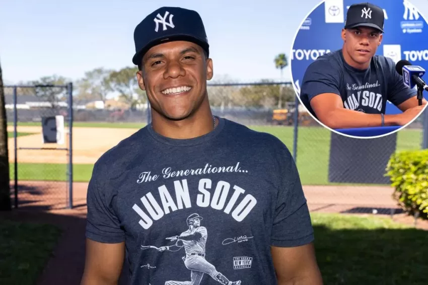 Juan Soto se presenta a la pretemporada con una camiseta peculiar