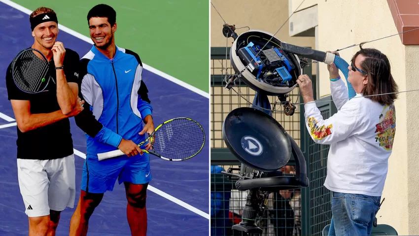 'Invasión' de abejas paraliza el partido entre Alcaraz y Zverev