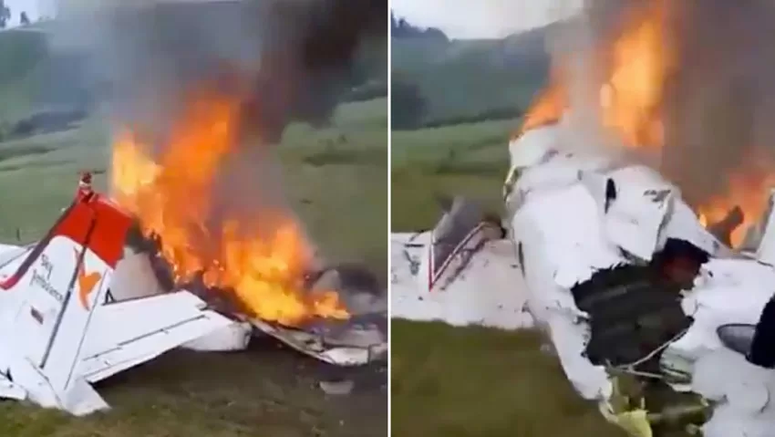 Una aeroambulancia se estrella en Colombia