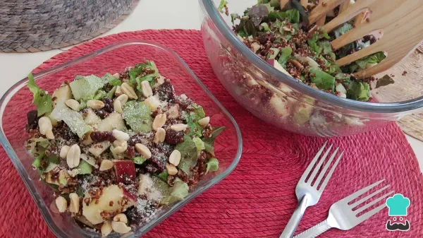 Receta de Ensalada de quinoa roja