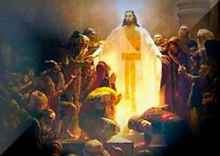 PALABRA DE DIOS DOMINGO DE LECTURA Se presentó Jesús en medio de ellos y les dijo: "La paz esté con ustedes".