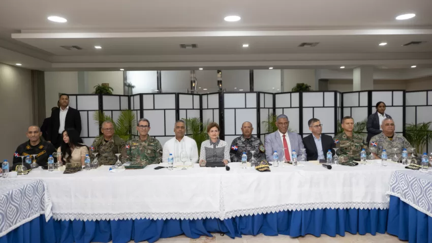 Vicepresidenta Raquel Peña y autoridades del orden evaluaron avances del Plan de Seguridad Ciudadana