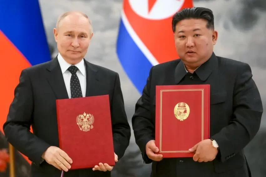 Estados Unidos, Japón y Corea del Sur condenaron el pacto militar entre Putin y Kim Jong-un