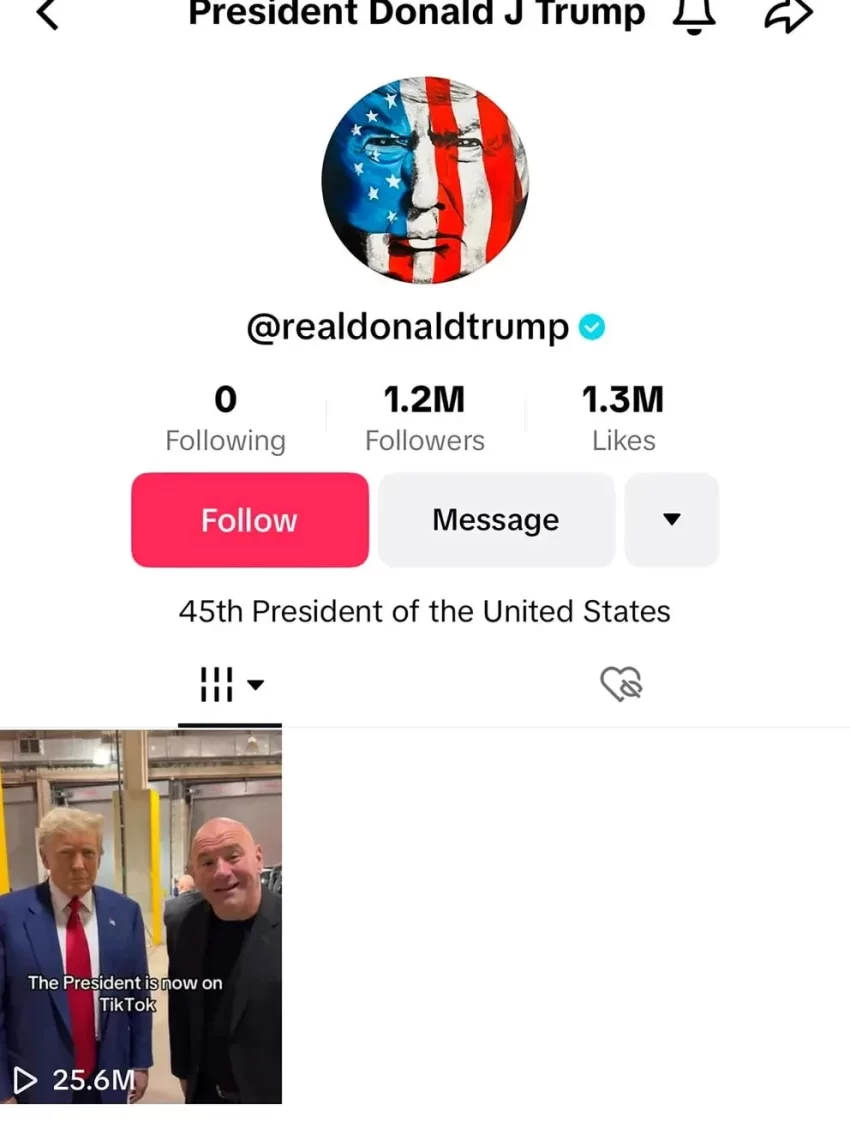 Donald Trump se unió a TikTok y en apenas unas horas llegó al millón de seguidores