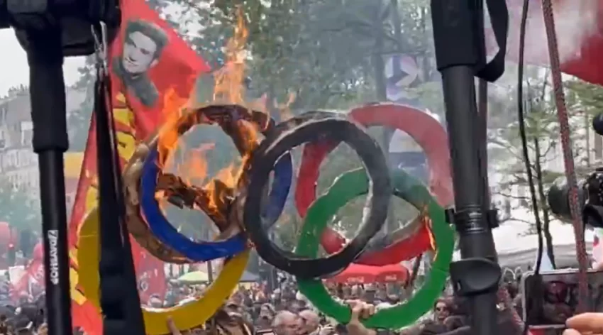 Detienen a 44 ecoactivistas antes de una protesta contra los JJ.OO. en París