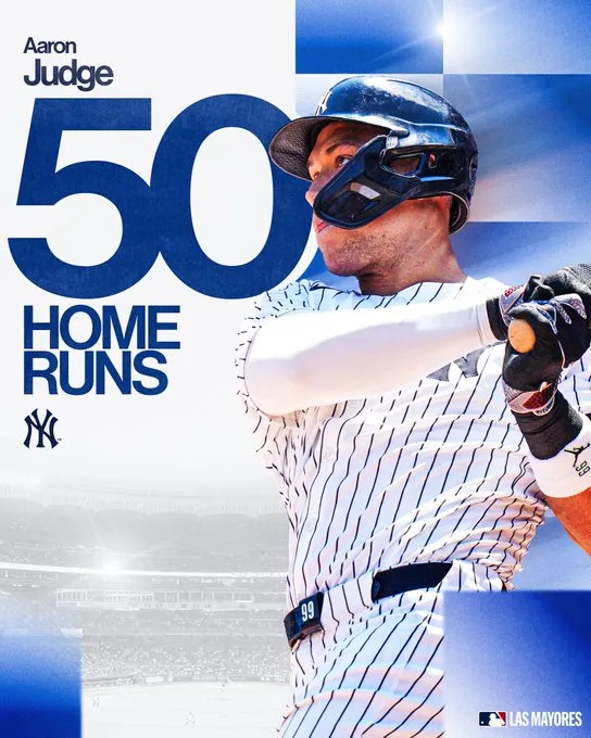 Aaron Judge en camino a romper el récord de home runs en LA con Yankees