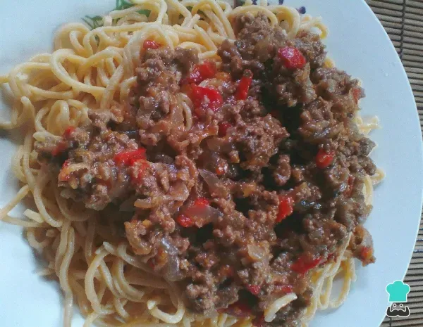 Receta de Tallarines caseros con tuco