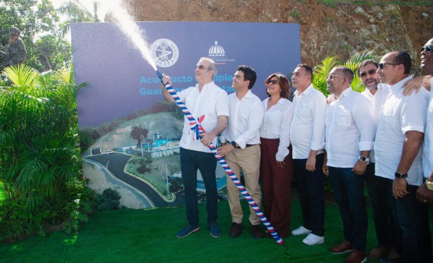 Gobierno inaugura Acueducto Múltiple Guanuma-Los Botados, en Monte Plata