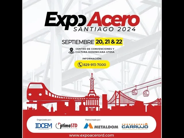 Expo Acero 2024 será celebrado en Santiago con empresas 9 países
