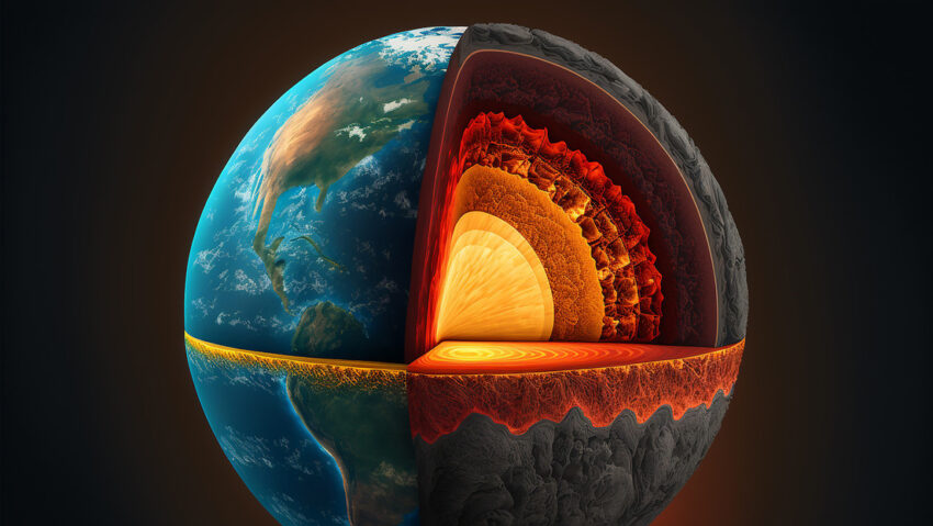 Una sorprendente estructura en forma de "dona" podría existir oculta en el núcleo de la Tierra