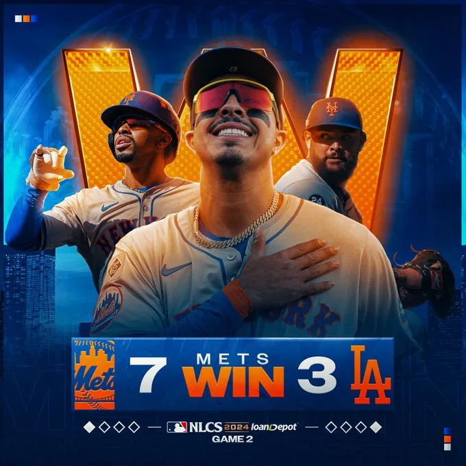 New York Mets vencen a Los Angeles Dodgers y empatan la NLCS