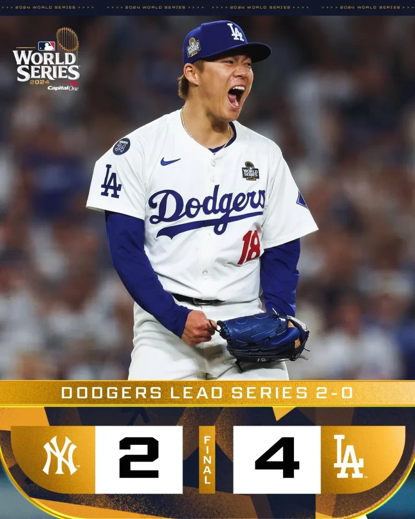 Yamamoto silencia a Yankees, Freeman pega otro jonrón y Dodgers amplían ventaja en Serie Mundial