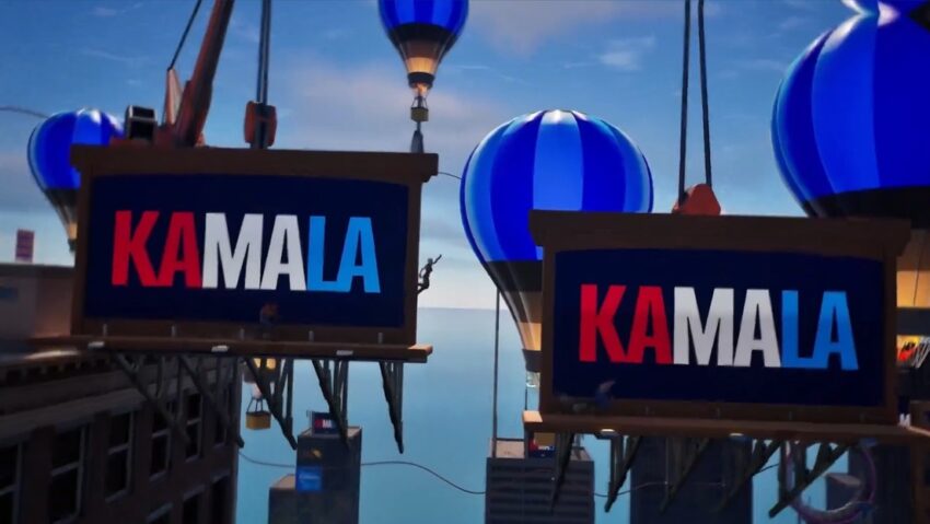 Kamala Harris lanza un mapa de 'Fortnite' en un intento de recabar el apoyo de los jóvenes