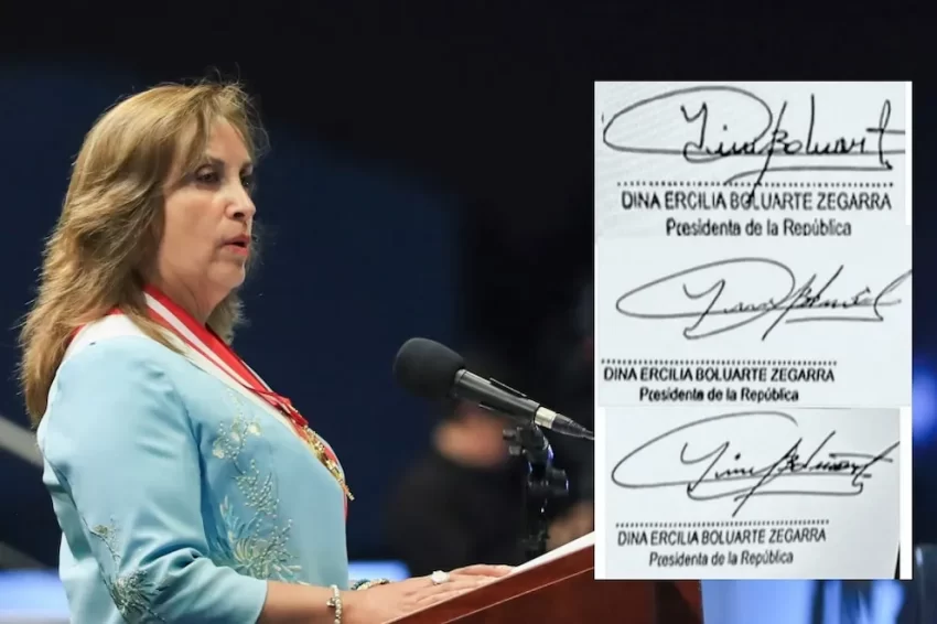 Perito halló ‘divergencias’ en firmas de Dina Boluarte durante postoperatorio por rinoplastia: “No correspondería a su titular”