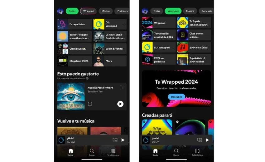 Llega Spotify Wrapped 2024: conoce los artistas y las canciones más escuchadas en España
