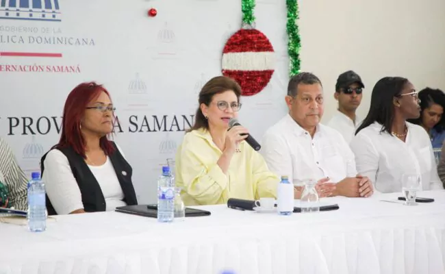 Raquel Peña dispone asistencia rápida e inmediata para los afectados por lluvias en Samaná